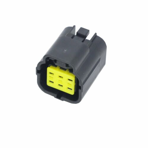 CAR MOTORCYCLE WATERPROOF 6 PIN ELECTRICAL 1.8MM AWG WIRE CONNECTOR PLUG