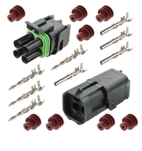 Delphi Weather Pack 4 Pin Sealed Connector Kit 14-16 AWG