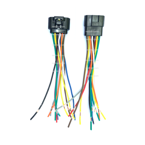 ASSEMBLED WATERPROOF 12 PIN ELECTRICAL 1.8MM AWG WIRE CONNECTOR PLUG