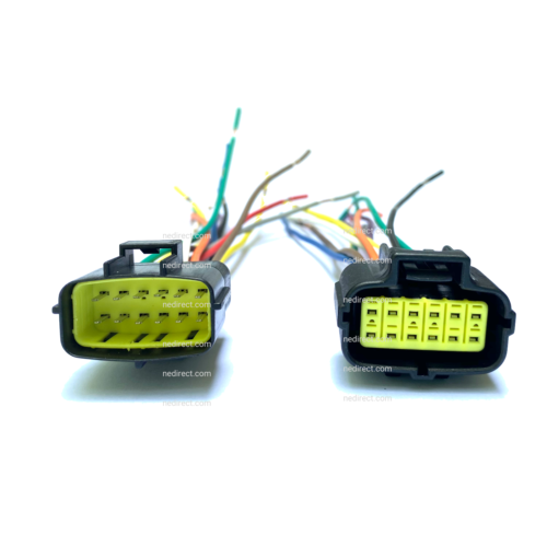 ASSEMBLED WATERPROOF 12 PIN ELECTRICAL 1.8MM AWG WIRE CONNECTOR PLUG