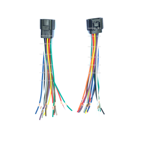 ASSEMBLED WATERPROOF 16 PIN ELECTRICAL 1.8MM AWG WIRE CONNECTOR PLUG