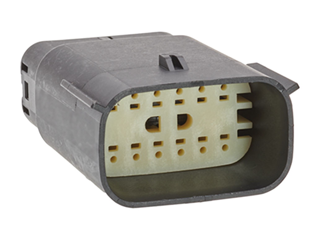 Molex 12 Pin Wire Connector, Harley BLACK Waterproof, Sealed Kit, MX150 with CPA