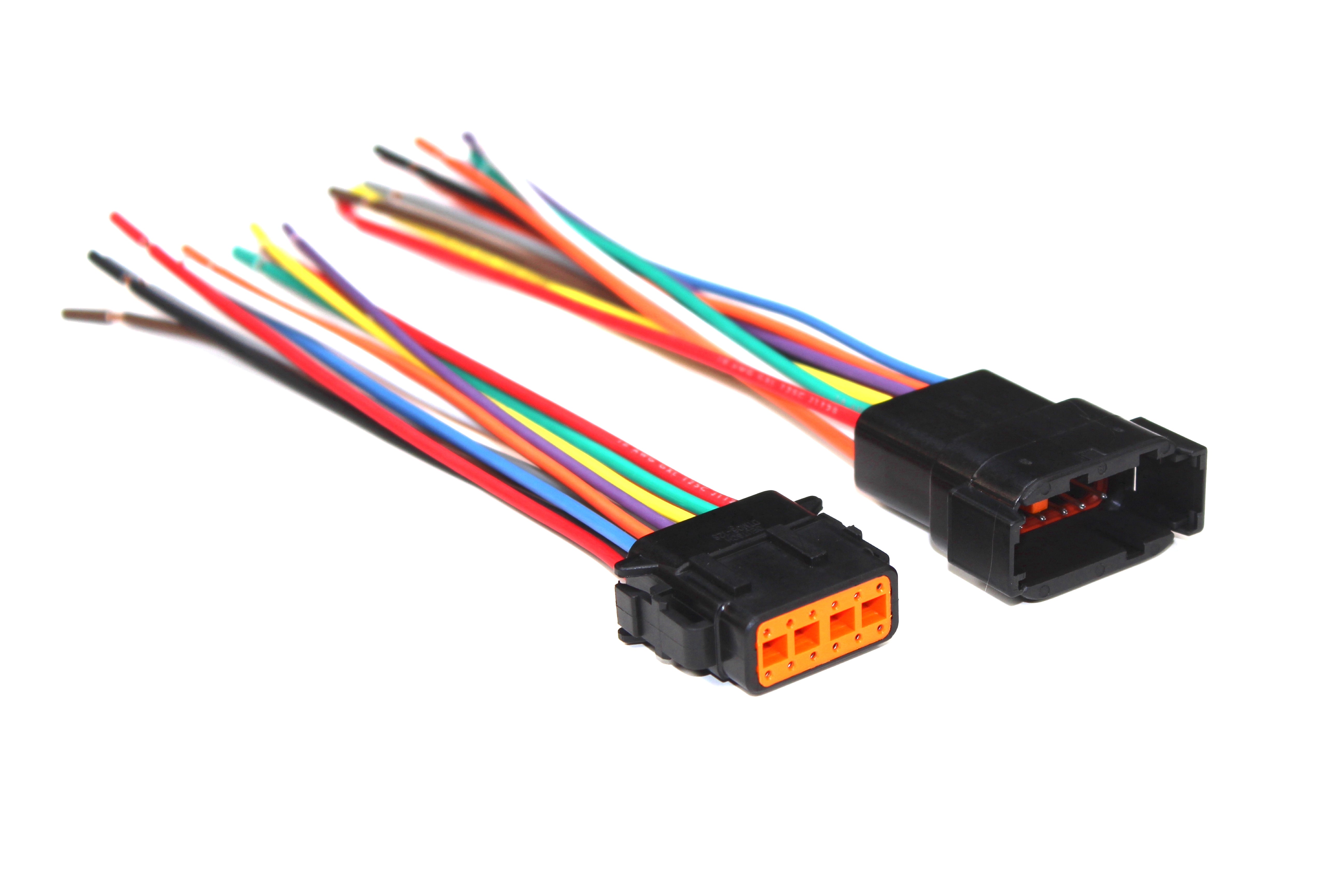 Assembled Black Deutsch DTM 12 Pin Waterproof Connector