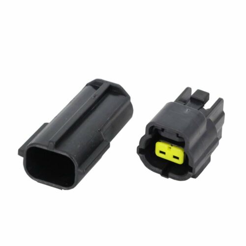 CAR MOTORCYCLE WATERPROOF 2 PIN ELECTRICAL 1.8MM AWG WIRE CONNECTOR PLUG