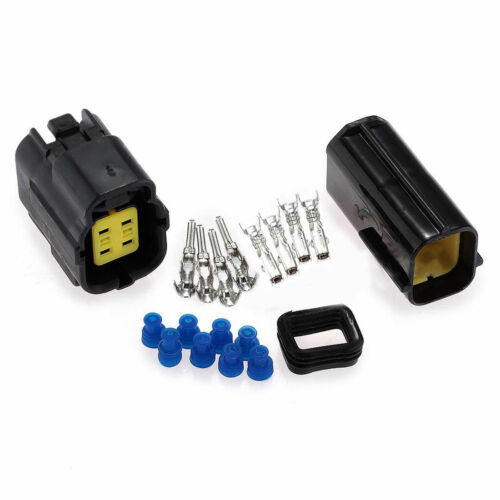 CAR MOTORCYCLE WATERPROOF 4 PIN ELECTRICAL 1.8MM AWG WIRE CONNECTOR PLUG