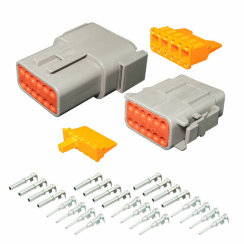 12 PIN DEUTSCH DTM04-12P DTM06-12S WATERPROOF ELECTRICAL CONNECTOR