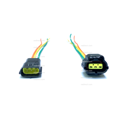 ASSEMBLED WATERPROOF 3 PIN ELECTRICAL 1.8MM AWG WIRE CONNECTOR PLUG