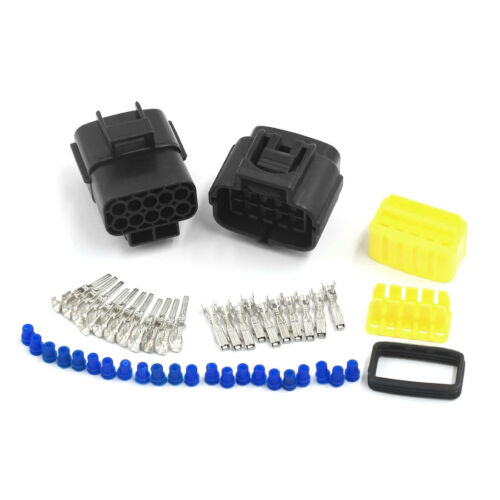 CAR MOTORCYCLE WATERPROOF 10 PIN ELECTRICAL 1.8MM AWG WIRE CONNECTOR PLUG