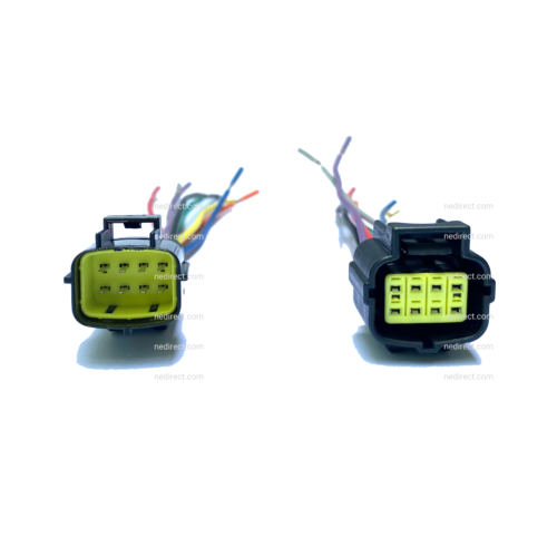 ASSEMBLED WATERPROOF 8 PIN ELECTRICAL 1.8MM AWG WIRE CONNECTOR PLUG
