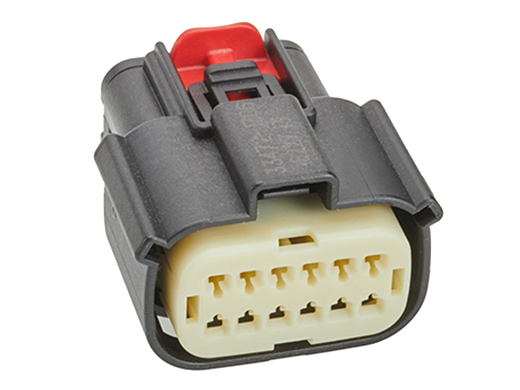 Molex 12 Pin Wire Connector, Harley BLACK Waterproof, Sealed Kit, MX150 with CPA