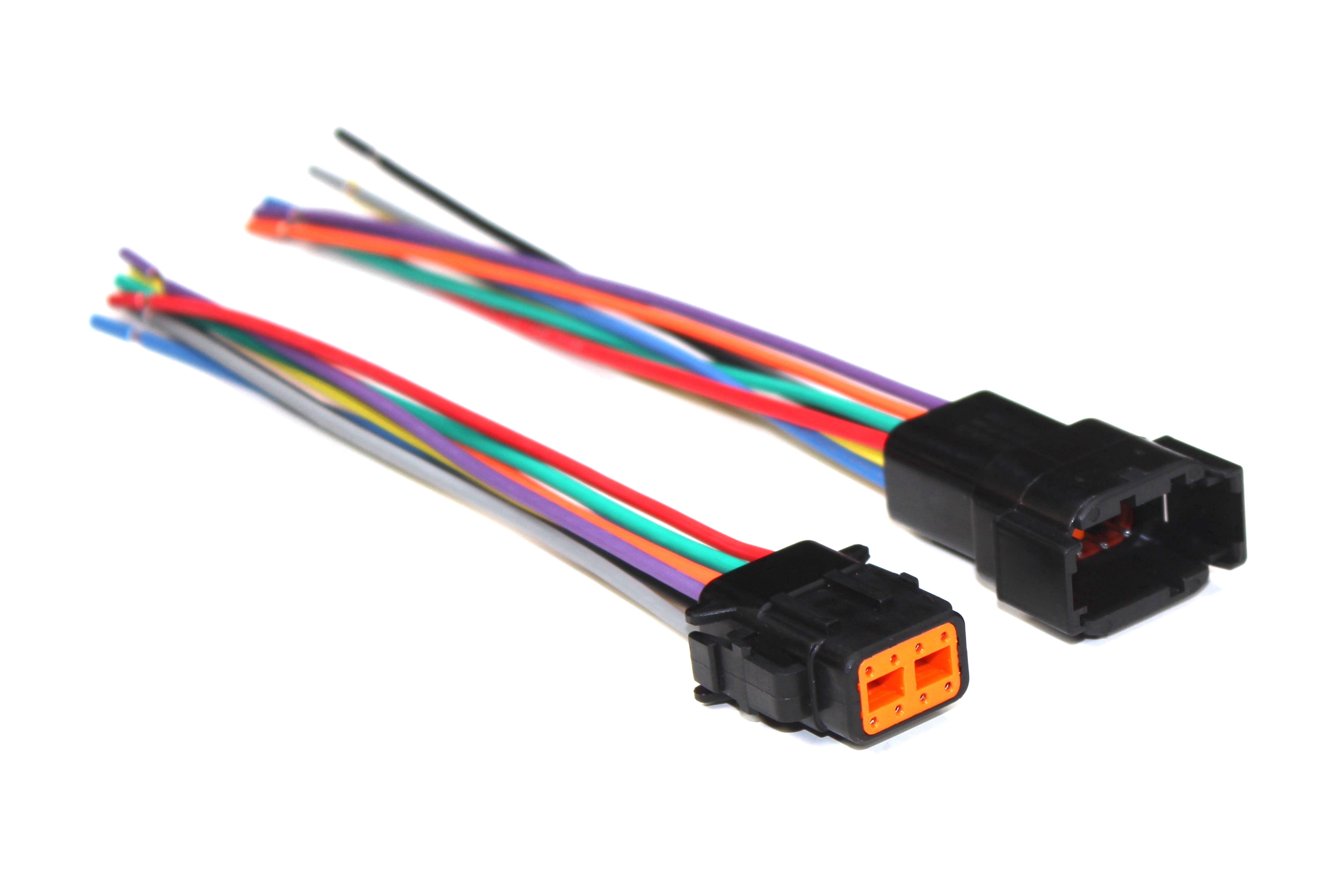 Assembled Black Deutsch DTM 8 Pin Waterproof Connector